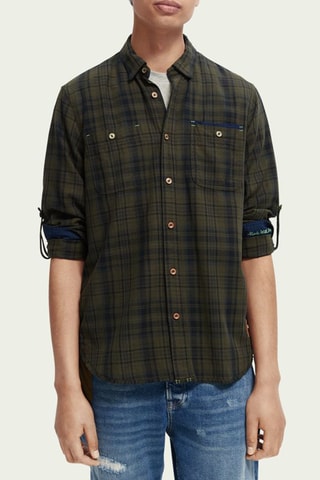 Chemise regular - Vert foncé