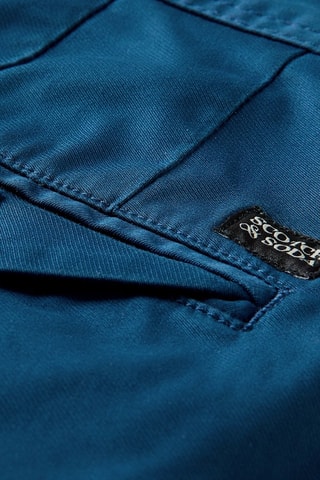 Chino en coton biologique - Bleu canard