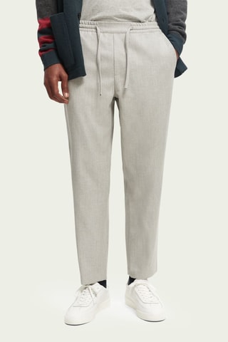 Jogger en laine - Gris clair