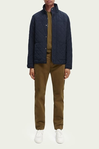 Gilet 2-en-1 en laine - Blanc et bleu marine