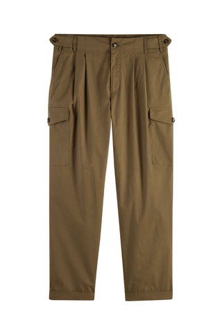 Pantalon cargo en coton biologique - Kaki