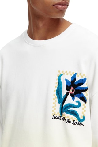 Sweat dip and dye en coton biologique - Ecru