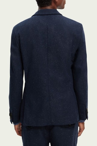 Veste en laine - Bleu marine chiné