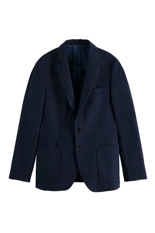 Veste en laine - Bleu marine chiné