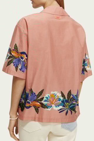 Chemisier en coton biologique - Rose poudré