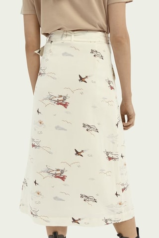 Jupe portefeuille - Beige