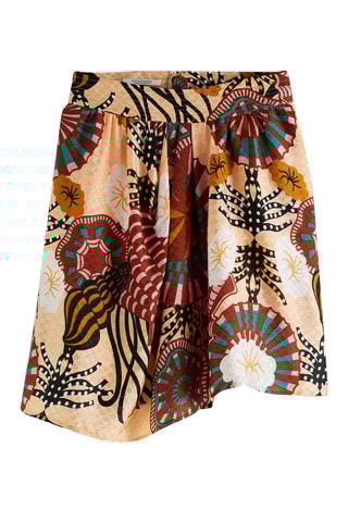 Jupe asymétrique - Beige et noir