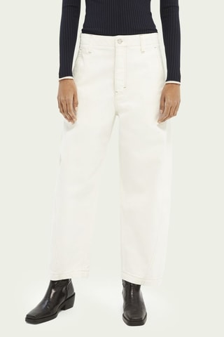 Jean en coton biologique - Blanc