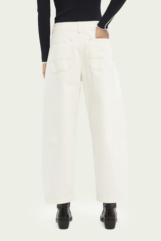 Jean en coton biologique - Blanc