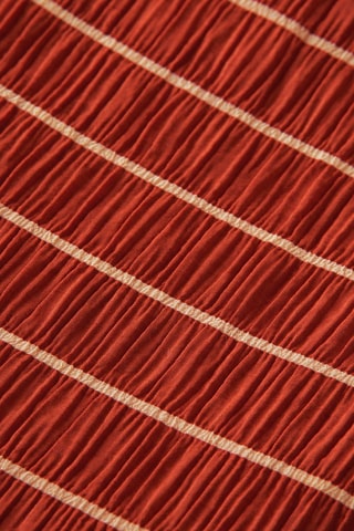 Jupe droite taille haute - Rouge brique