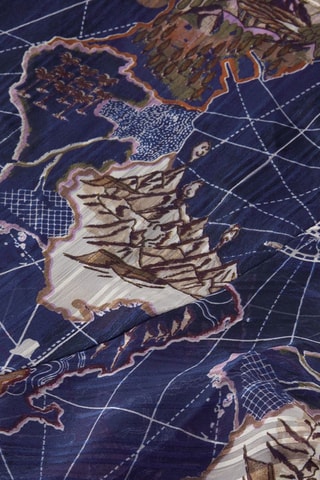 Jupe portefeuille - Bleu marine