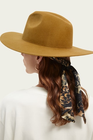 Chapeau fedora en laine - Beige