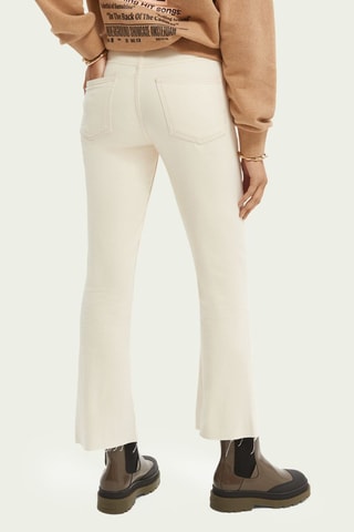 Jean flare en coton biologique - Beige