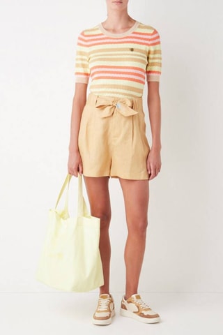 Top en coton biologique - Saumon et corail