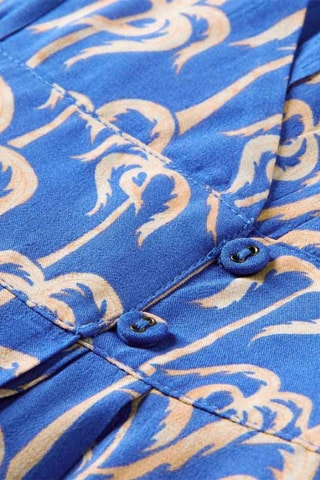 Robe midi - Bleu cobalt