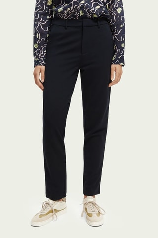 Pantalon slim taille haute - Bleu nuit