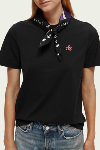 T-shirt régular en coton biologique - Noir