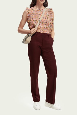 Top - Saumon et jaune