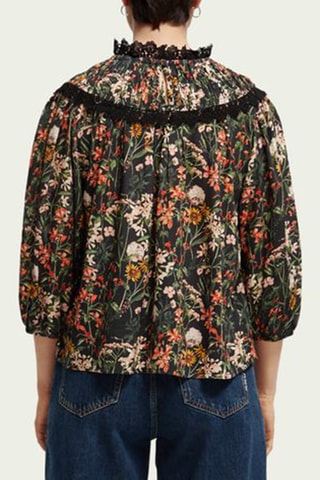 Top - Vert foncé et noir