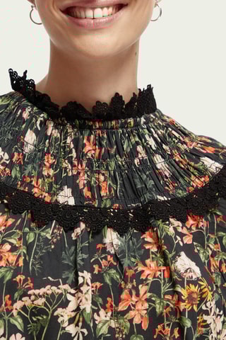 Top - Vert foncé et noir