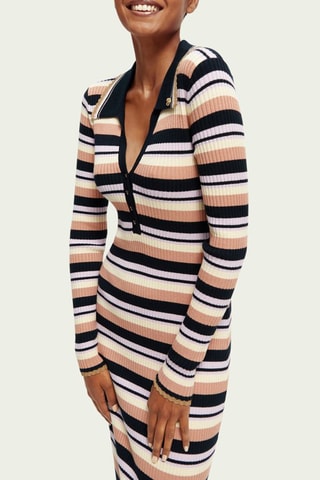 Robe pull - Noir et blanc