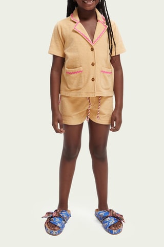 Chemisier en coton biologique - Beige