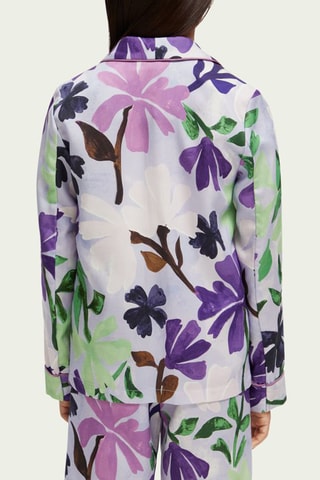 Veste - Ecru et violet