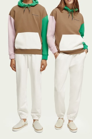 Sweat en coton biologique - Marron et vert