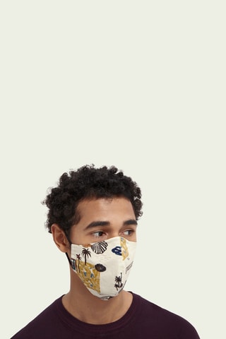 Masque lavable en coton biologique - Ecru