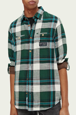 Chemise - Vert émeraude et blanc