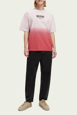 T-shirt en coton biologique Bugs Bunny Looney Tunes - Rose poudré et rouge