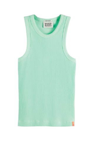 Débardeur en coton biologique - Vert d'eau