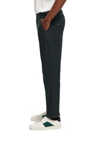 Chino en coton biologique tapered fit - Vert