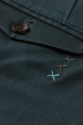 Chino en coton biologique tapered fit - Vert