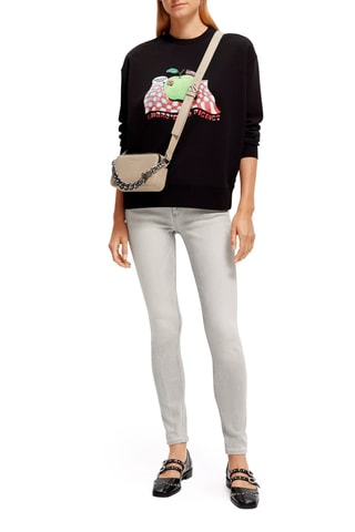 Jean en coton biologique skinny fit - Gris