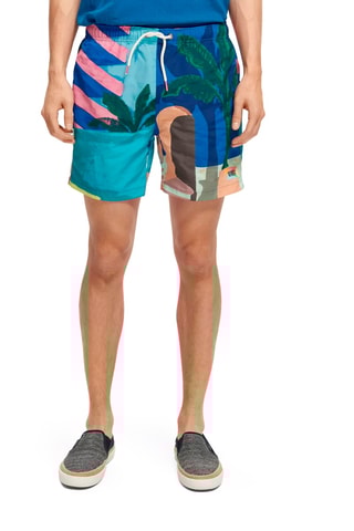 Short de bain - Bleu et turquoise