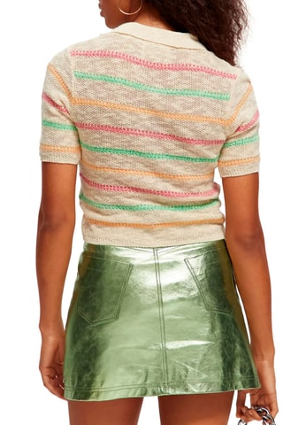 Top en coton biologique Beige chiné