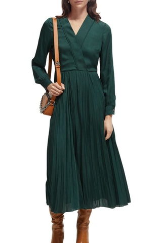 Robe longue - Bleu-vert