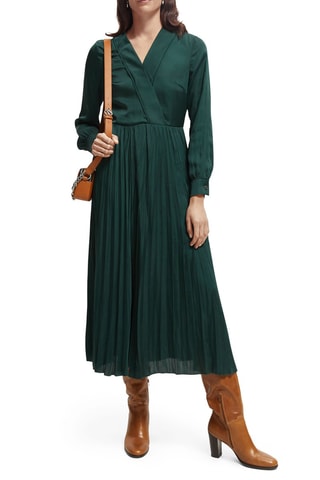 Robe longue - Bleu-vert