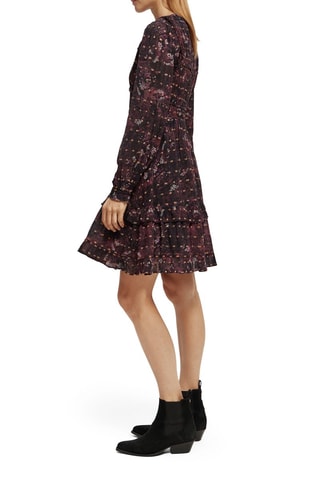 Robe volantée - Bleu nuit