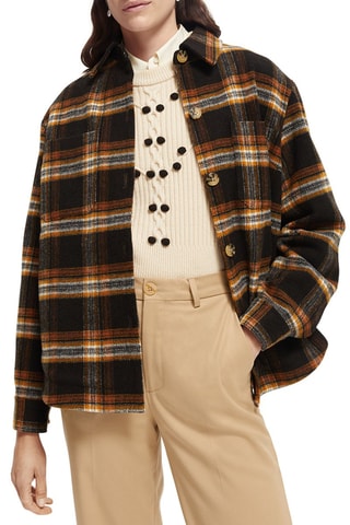 Surchemise en laine - Marron