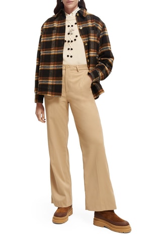 Surchemise en laine - Marron