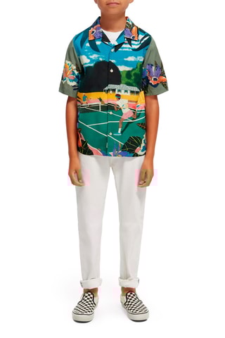 Chemise Vert et turquoise