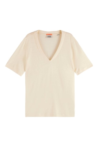 T-shirt en lin Beige