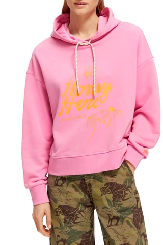 Sweat à capuche Fuchsia