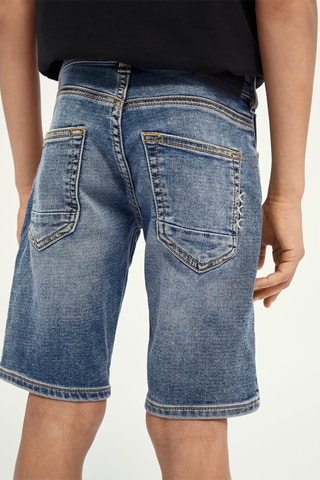 Bermuda en jean en coton biologique - Bleu clair