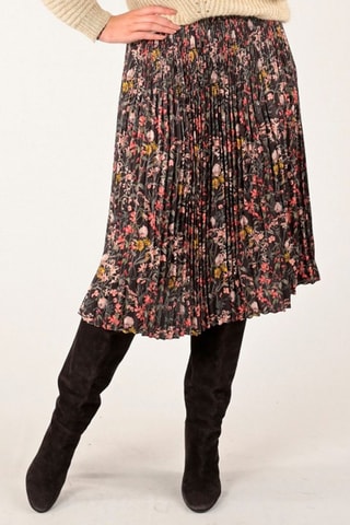 Jupe plissée - Noir et kaki