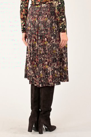 Jupe plissée - Noir et kaki