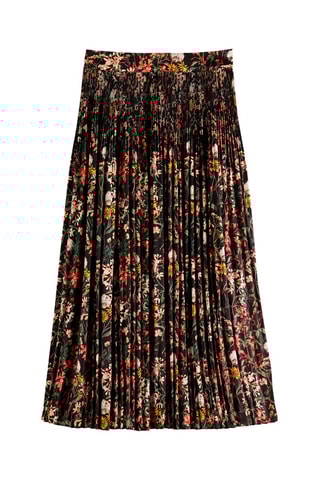 Jupe plissée - Noir et kaki