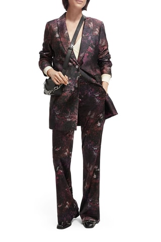 Blazer - Violet et bleu nuit